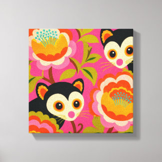 Impressão em Tela de Arte Popular de Coala Fofo Co