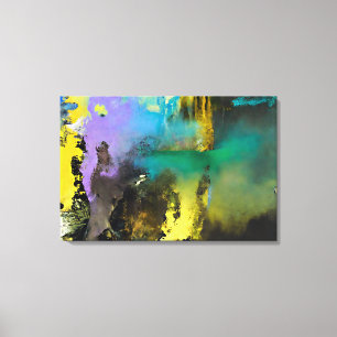 Impressão em Tela de Cachoeira Zen Abstrata, Arte 