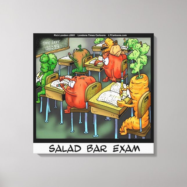 Impressão em Tela de Canvas do Bar de Saladas Engr (Frente)