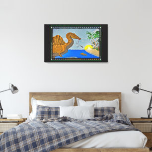 Impressão em Tela de Canvas do Filme Spinosaurus D