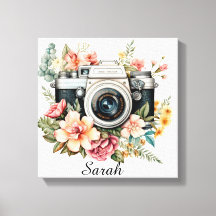Impressão em Tela de Fotógrafo Personalizada