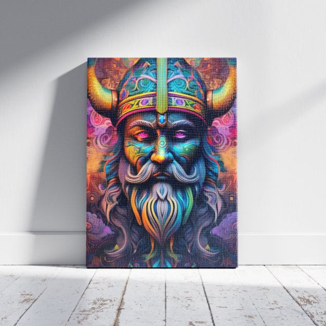 Impressão em Tela de Guerreiro Viking (Criador carregado)