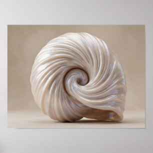 Impressão em Tela de Luxo Espiral Opalescente