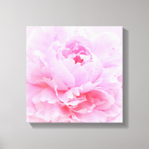 impressão em tela de pétalas rosa suave