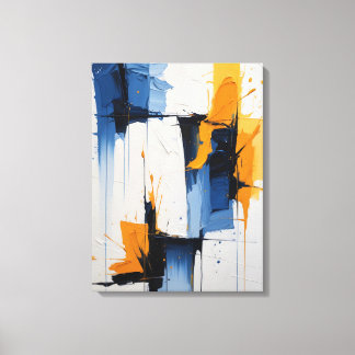Impressão em Tela de Pintura Abstrata Moderna