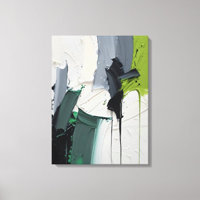 Impressão em Tela de Pintura Abstrata Moderna (Frente)