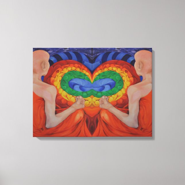 Impressão em tela de pintura artística Conversação (Frente)