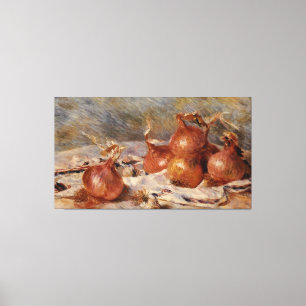 Impressão Em Tela De Renoir a vida ainda com cebolas (1881)
