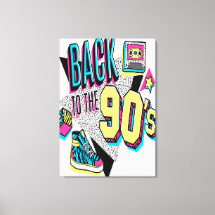 Impressão Em Tela De Volta Aos Anos 90