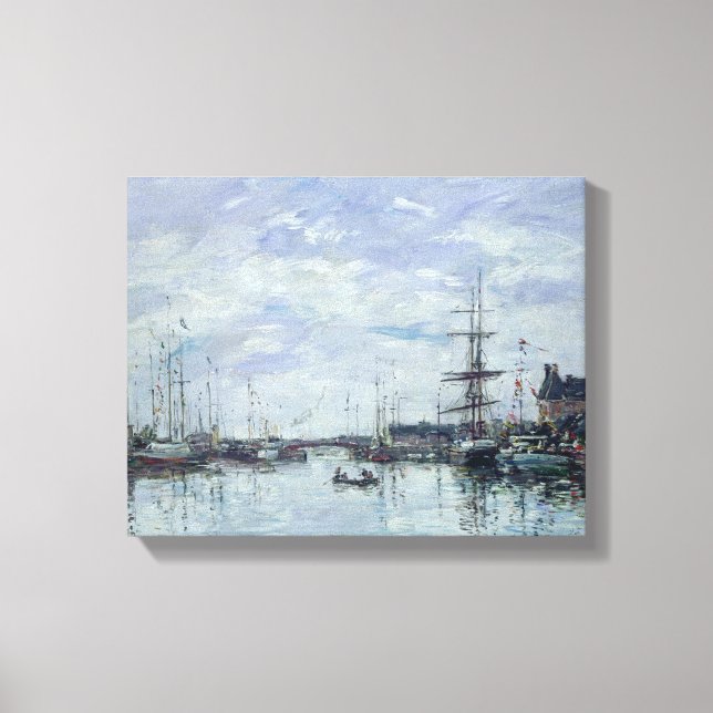 Impressão Em Tela Deauville, o Dock, 1892 (Frente)