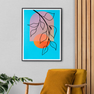 Impressão Em Tela Deco de Arte de meio século, Grande Esticado Concl
