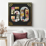 Impressão Em Tela Deco de Arte Dourada Preta do 50º Aniversário do C<br><div class="desc">Crie sua Canvas exclusiva de Colagem de Fotos do 50º Aniversário de Casamento com algumas de suas fotos favoritas dos últimos 50 anos. Este elegante design preto e dourado apresenta uma colagem de fotos em forma de número 50 com uma estrutura de estilo de deco de arte. A colagem de...</div>