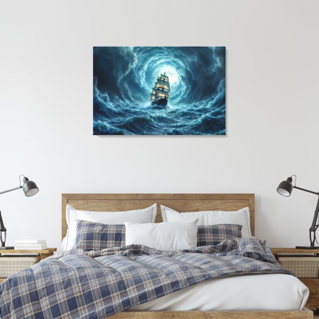Impressão Em Tela Decor de fantasia sombria com tempestade épica de  (Insitu(Quarto))