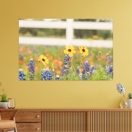 Impressão Em Tela Decor de Foto Floral do Texas Hill Country