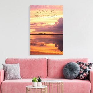 Impressão Em Tela Decor de Fotografias por Sunset sobre Água com Cot