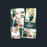 Impressão Em Tela Decor verde da família multi-foto moderna na moda<br><div class="desc">Na moda moderno,  multifoto-família decor. A cor verde-escura moderna pode ser alterada.</div>