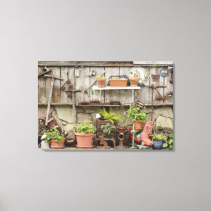 Impressão Em Tela Decorações na cerca de madeira, ilha Catalina,