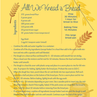 Impressão Em Tela Decorre sua cozinha com uma receita deliciosa