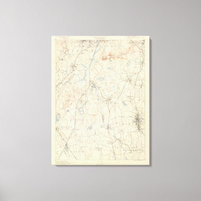 Impressão Em Tela Dedham, Massachusetts (Frente)