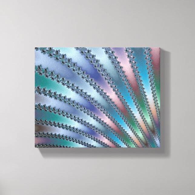 Impressão Em Tela Dedos Arte Fractal (Frente)