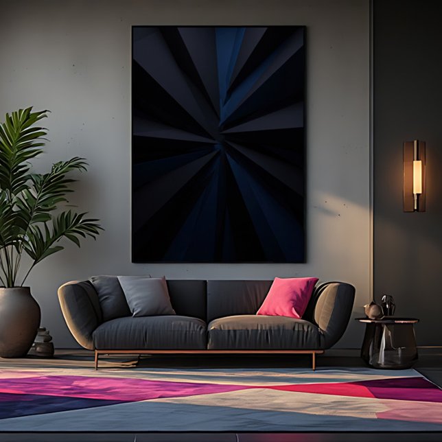 Impressão Em Tela Deep Blue Vortex (Criador carregado)