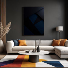 Impressão Em Tela Deep Night Geometry