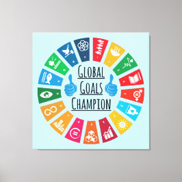 Impressão Em Tela Defensor de Objetivos de Sustentabilidade Ofertas