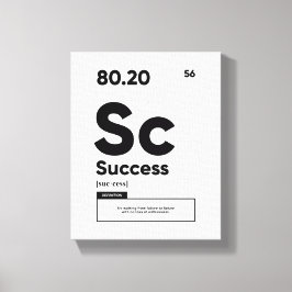 Impressão Em Tela Definição de Êxito | Arte de Muro de Cotação Motiv