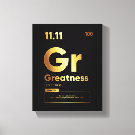 Impressão Em Tela Definição de grandeza | Arte de Muro de Cotação Mo