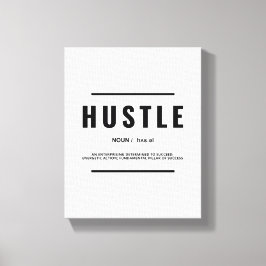 Impressão Em Tela Definição de Hustle | Arte de Muro de Cotação Moti