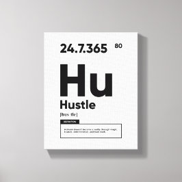 Impressão Em Tela Definição de Hustle | Arte de Muro de Cotação Moti