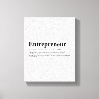 Impressão Em Tela Definição do empresário | Citação Motivacional