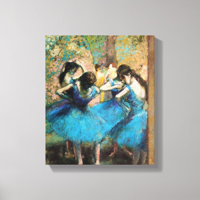 Impressão Em Tela Degas Blue Dancers (Frente)
