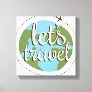 Impressão Em Tela Deixa para ir viagem