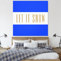 Deixe-a nevar brilhante Blue Strips de inverno