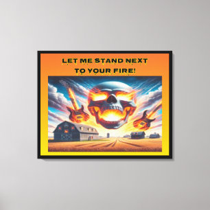 Impressão Em Tela Deixe-me ficar...