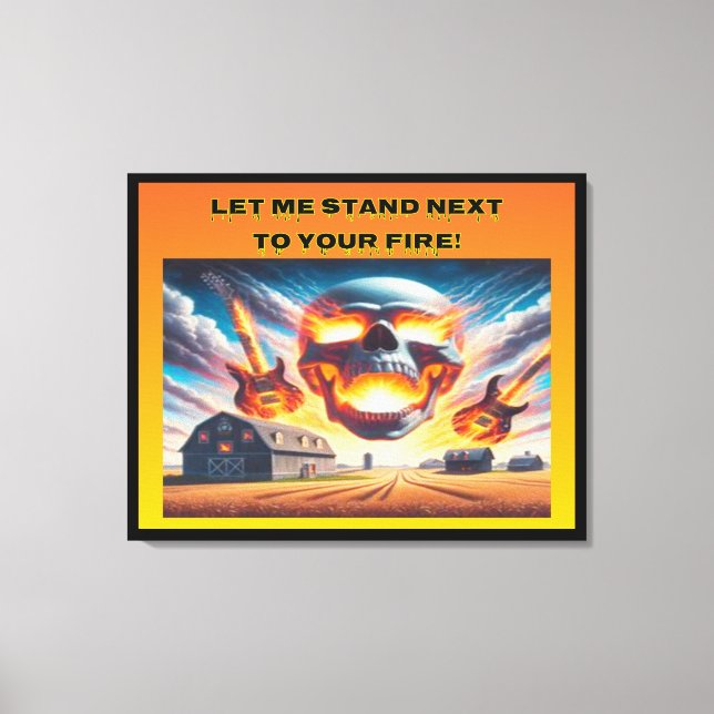 Impressão Em Tela Deixe-me ficar... (Frente)