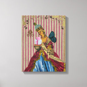 Impressão Em Tela Deixe-os comer OPÇÕES DE TAMANHO E ESTILO DE Bolo