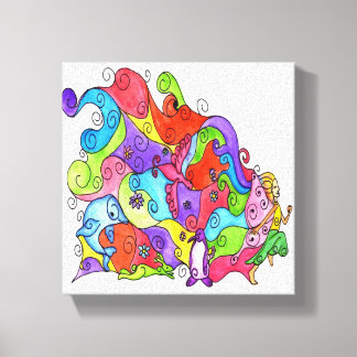 Impressão Em Tela Deixe sua imaginação voar