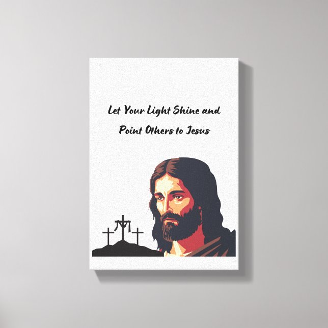 Impressão Em Tela Deixe sua luz brilhar (Frente)