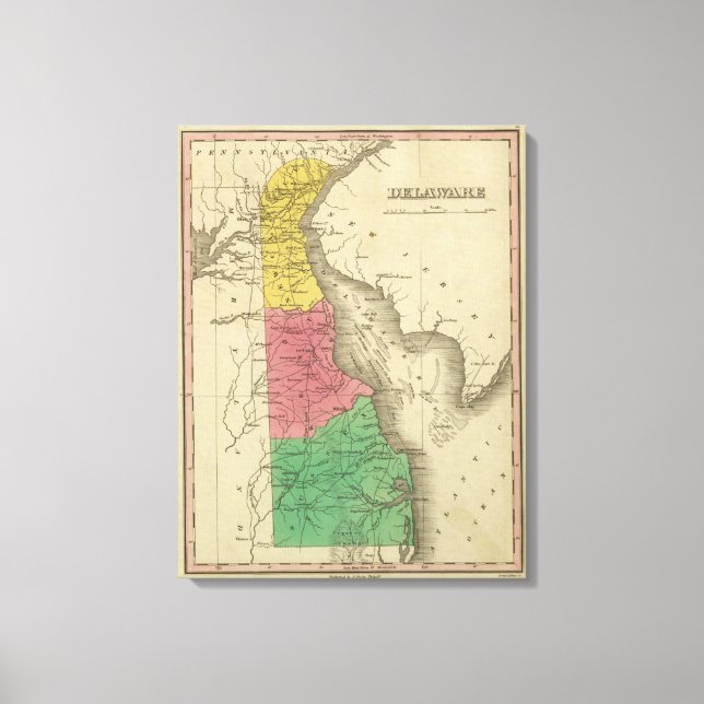 Impressão Em Tela Delaware (Frente)