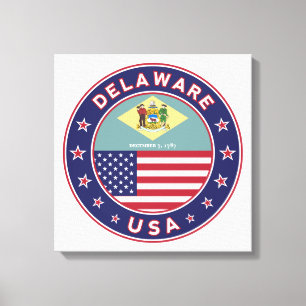 Impressão Em Tela Delaware, t-shirt Delaware, adesivo Delaware