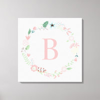 Delicado Floral Wreath Monograma