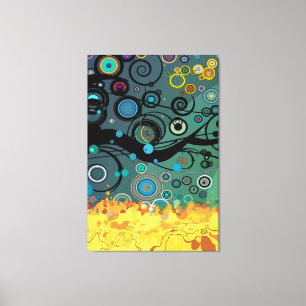 Impressão Em Tela Delírio - arte abstracta