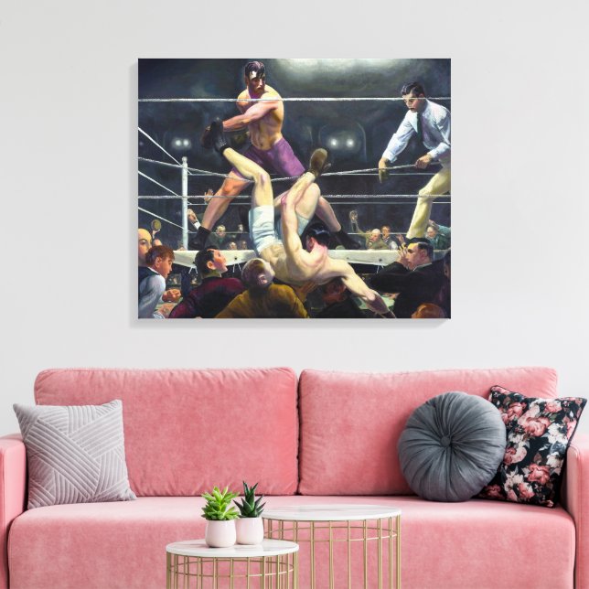 Impressão Em Tela Dempsey e Firpo | George Bellows | (Insitu(Sala de estar))