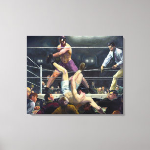 Impressão Em Tela Dempsey e Firpo George Bellows