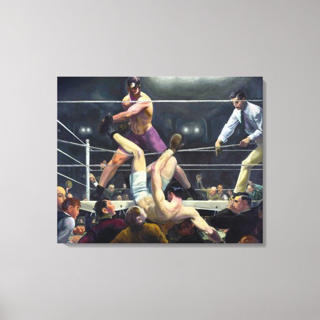 Impressão Em Tela Dempsey e Firpo | George Bellows | (Frente)