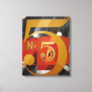 Impressão Em Tela Demuth do Cubist de Arte Moderna Figura 5 em Doura