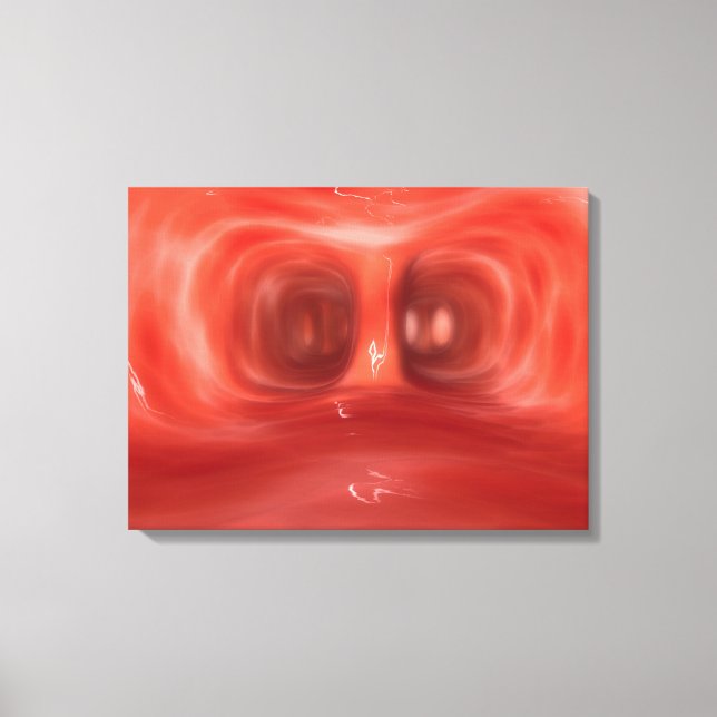 Impressão Em Tela Dentro de Visão Microscópica Os Pulmões Humanos (Frente)