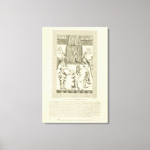 Impressão Em Tela Dentro do Red Bull Playhouse, frontispício para